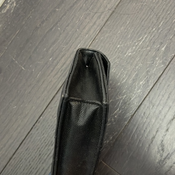 Saint Laurent matelassé envelope leather black wallet on chain bag women - Picture 13 of 13